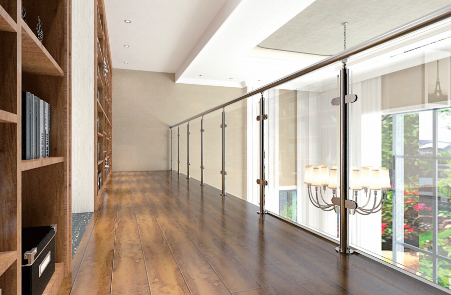 無框玻璃護欄：通透空間新選擇，狄姆斯專業欄桿定制守護安全